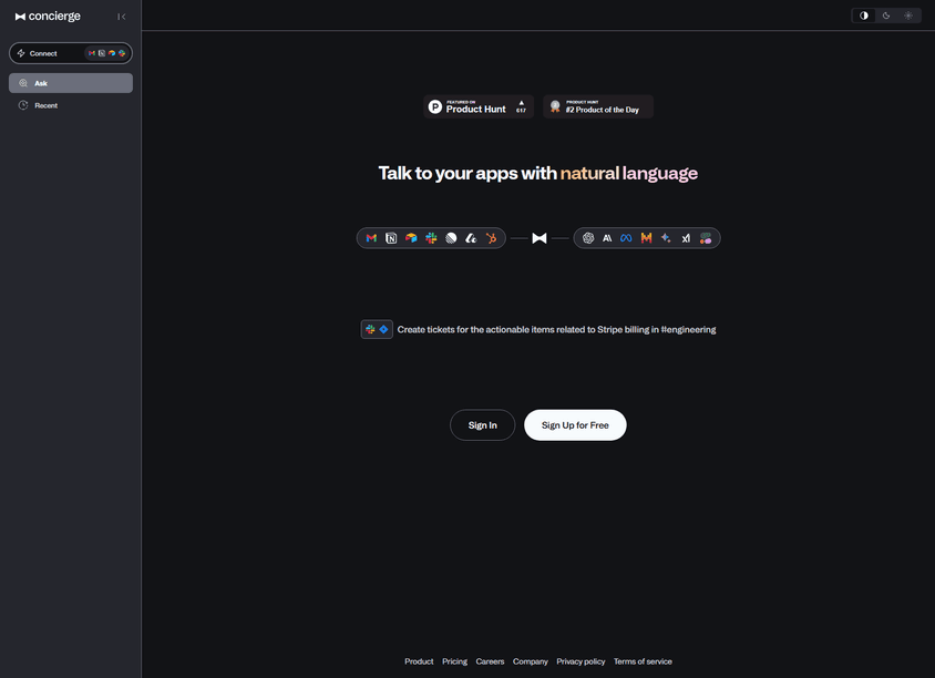 Concierge AI screenshot