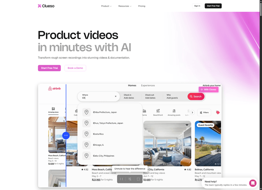 Clueso screenshot