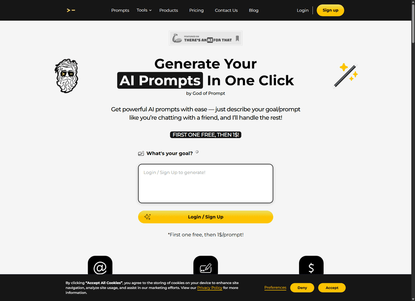AI Prompt Generator by God of Prompt screenshot