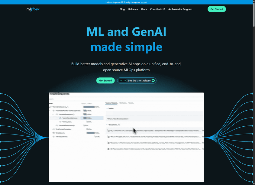 MLflow screenshot