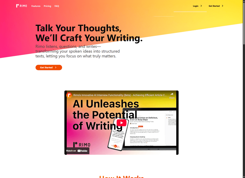 Rimo AI Editor screenshot