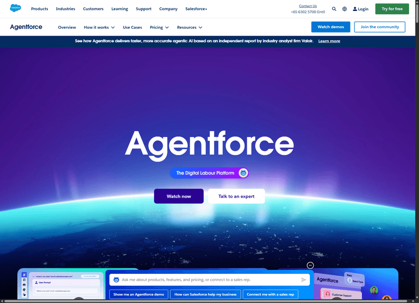 Salesforce Agentforce screenshot