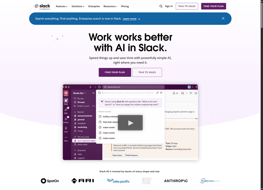 Slack AI screenshot
